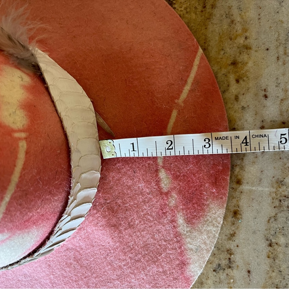 Felt wide brim tie dyed fedora hat